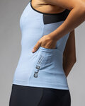 ALÉ maillot sin mangas - COLOR BLOCK PRAGMA - azul claro/negro