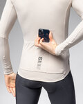 ALÉ maillot de invierno de manga larga - WARM RACE - marfil