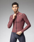 ALÉ maillot de invierno de manga larga - WARM RACE - granate