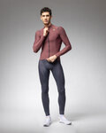ALÉ maillot de invierno de manga larga - WARM RACE - granate