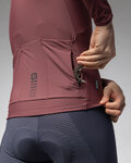 ALÉ maillot de invierno de manga larga - WARM RACE - granate