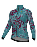 ALÉ maillot de invierno de manga larga - PR-E FLOWER - turquesa
