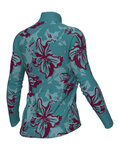 ALÉ maillot de invierno de manga larga - PR-E FLOWER - turquesa