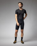 ALÉ pantalones cortos de tirantes - GRAVEL-PRO OFF ROAD - GRAVEL - negro
