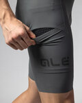 ALÉ pantalones cortos de tirantes - GRAVEL-PRO OFF ROAD - GRAVEL - verde