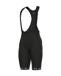 ALÉ pantalones cortos de tirantes - STRADA 2.0 PR-E - negro/blanco