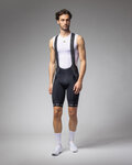 ALÉ pantalones cortos de tirantes - STRADA 2.0 PR-E - negro/blanco