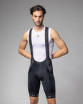 ALÉ pantalones cortos de tirantes - STRADA 2.0 PR-E - negro/blanco