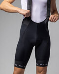 ALÉ pantalones cortos de tirantes - STRADA 2.0 PR-E - negro/blanco