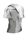 ALÉ jersey de manga corta - SPRINTER R-EV1 - blanco/gris