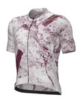 ALÉ jersey de manga corta - MARBLE PR-E - blanco/rojo