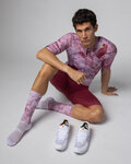 ALÉ jersey de manga corta - MARBLE PR-E - blanco/rojo