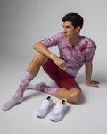 ALÉ jersey de manga corta - MARBLE PR-E - blanco/rojo