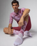 ALÉ jersey de manga corta - MARBLE PR-E - blanco/rojo
