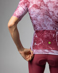 ALÉ jersey de manga corta - MARBLE PR-E - blanco/rojo