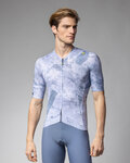 ALÉ jersey de manga corta - MARBLE PR-E - blanco/azul