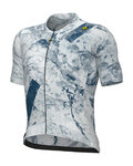 ALÉ jersey de manga corta - MARBLE PR-E - blanco/azul
