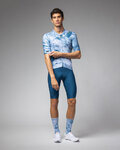 ALÉ jersey de manga corta - MARBLE PR-E - blanco/azul