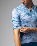 ALÉ jersey de manga corta - MARBLE PR-E - blanco/azul