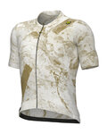 ALÉ jersey de manga corta - MARBLE PR-E - blanco/dorado