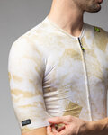 ALÉ jersey de manga corta - MARBLE PR-E - blanco/dorado