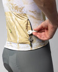 ALÉ jersey de manga corta - MARBLE PR-E - blanco/dorado