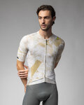 ALÉ jersey de manga corta - MARBLE PR-E - blanco/dorado
