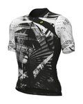 ALÉ jersey de manga corta - PALM PR-E - negro/blanco
