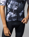 ALÉ jersey de manga corta - PALM PR-E - negro/blanco