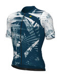 ALÉ jersey de manga corta - PALM PR-E - blanco/azul