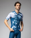 ALÉ jersey de manga corta - PALM PR-E - blanco/azul
