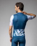 ALÉ jersey de manga corta - PALM PR-E - blanco/azul