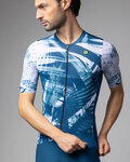 ALÉ jersey de manga corta - PALM PR-E - blanco/azul