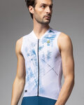 ALÉ maillot sin mangas - MIRROR PR-E - blanco/azul