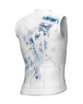 ALÉ maillot sin mangas - MIRROR PR-E - blanco/azul