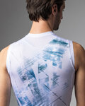 ALÉ maillot sin mangas - MIRROR PR-E - blanco/azul