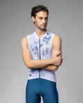 ALÉ maillot sin mangas - MIRROR PR-E - blanco/azul
