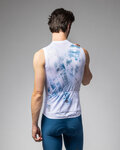 ALÉ maillot sin mangas - MIRROR PR-E - blanco/azul