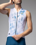 ALÉ maillot sin mangas - MIRROR PR-E - blanco/azul