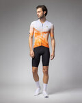 ALÉ jersey de manga corta - QURTZ PR-E - blanco/naranja