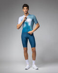 ALÉ jersey de manga corta - FLASH PR-E - azul/blanco