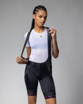 ALÉ pantalones cortos de tirantes - STRADA 2.0 PR-E - negro/rosa