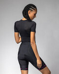 ALÉ pantalones cortos sin tirantes - STRADA 2.0 PR-E - negro/rosa