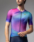 ALÉ jersey de manga corta - AURORA PR-E - rosa/azul/turquesa