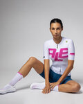 ALÉ jersey de manga corta - SAUVAGE PR-E - blanco/rosa
