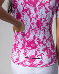 ALÉ jersey de manga corta - ESSENZA PRAGMA - blanco/rosa