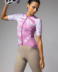 ALÉ jersey de manga corta - PALM PR-E - rosa/blanco