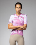 ALÉ jersey de manga corta - PALM PR-E - rosa/blanco