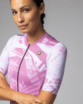 ALÉ jersey de manga corta - PALM PR-E - rosa/blanco