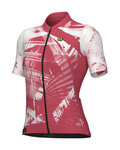 ALÉ jersey de manga corta - PALM PR-E - rojo/blanco